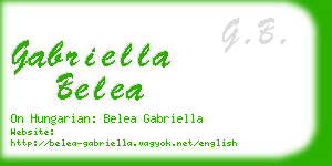 gabriella belea business card